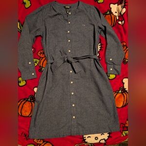 Lands' End Blue Chambray Dress